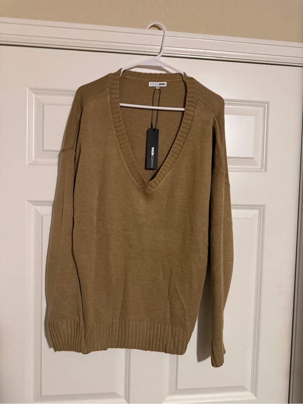 NWT Fashion Nova My Favorite Oversized Sweater in Camel Brown
